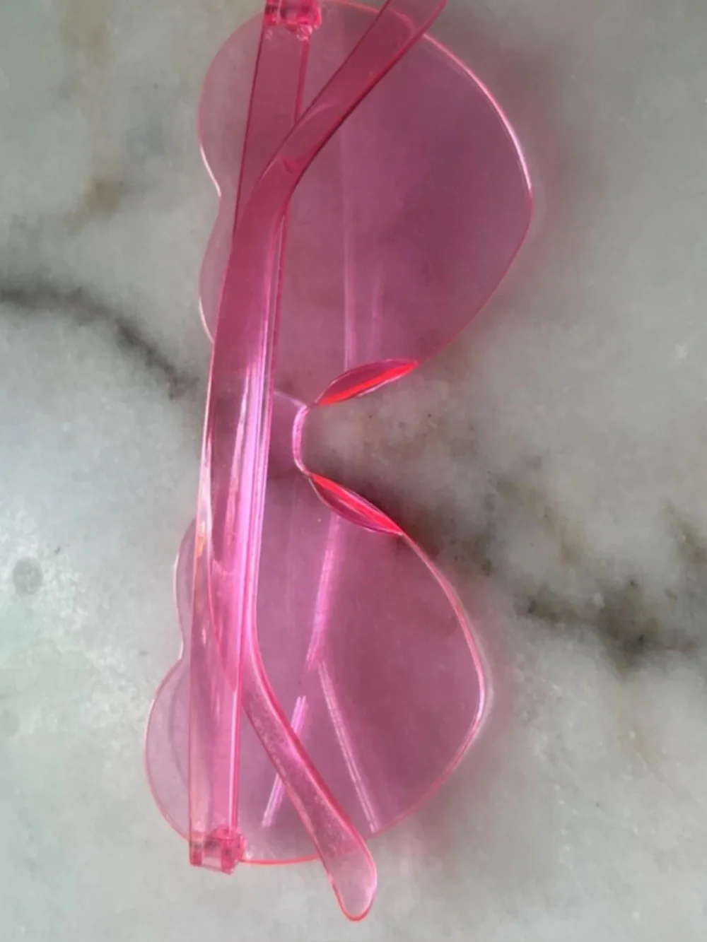 Pink Heart-Shaped Sunglasses